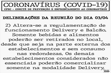 Foto - ORIENTAÇÕES DIVERSAS NO COMBATE AO COVID-19